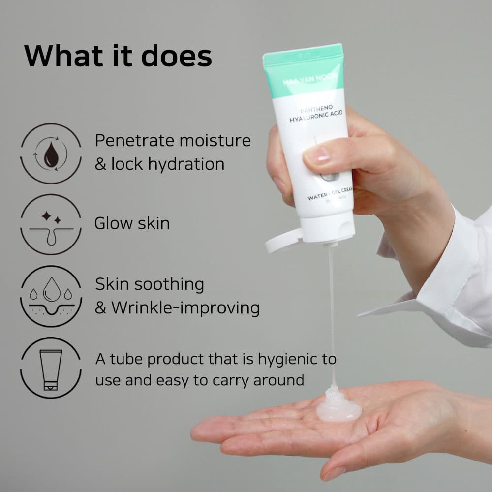 HAA YAN NOON Pantheno Hyaluronic Acid Watery Gel Cream 1.86 Oz.