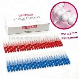 High quality tooth Dental Flosser Flossing Heads Interdental Floss Brush Heads