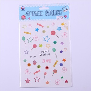 Hot sale custom design tatoo sticker off,temporary kids fruit stickers tattoos