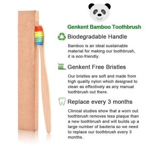 Hot sale new design eco friendly bamboo tooth brush charcoal infused bristle bamboo toothbrush