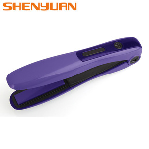 hot wireless battery mini travel flat iron and hair straightener