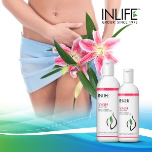 INLIFE Vash - Vaginal Intimate Feminine Wash Product (pH 3.5) Paraben Free - 200 ml Pack, GMP Certified Manufacturing Facility