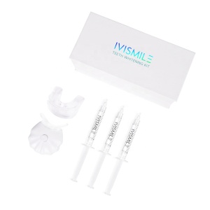 IVISMILE Custom Package Tooth Bleaching Gel Teeth Whitening LED Kit Private Label