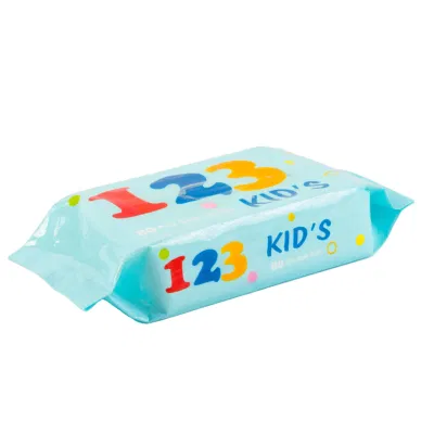 Manufacture OEM Baby Wet Wipes Soft Cotton 60PCS Baby&prime;s Wet Wipes