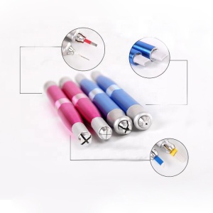 Multifunctional Anti-slip Stainless Steel Pen Holder Double Ended Manual Microblading Eyebrow Pen for Permanent Accessories