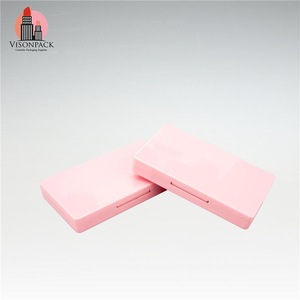 Pink Square Plastic Eye Shadow Case