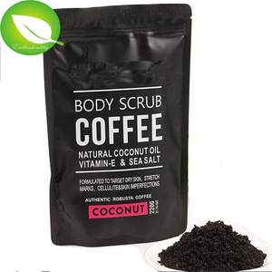 Private label hot selling best price wholesale whitening body scrub 100% natural arabica coffee scrub