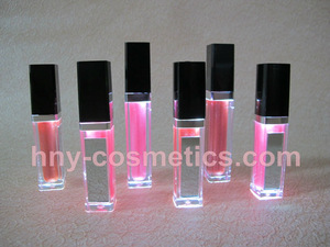 Private label lip gloss with led light and mirror