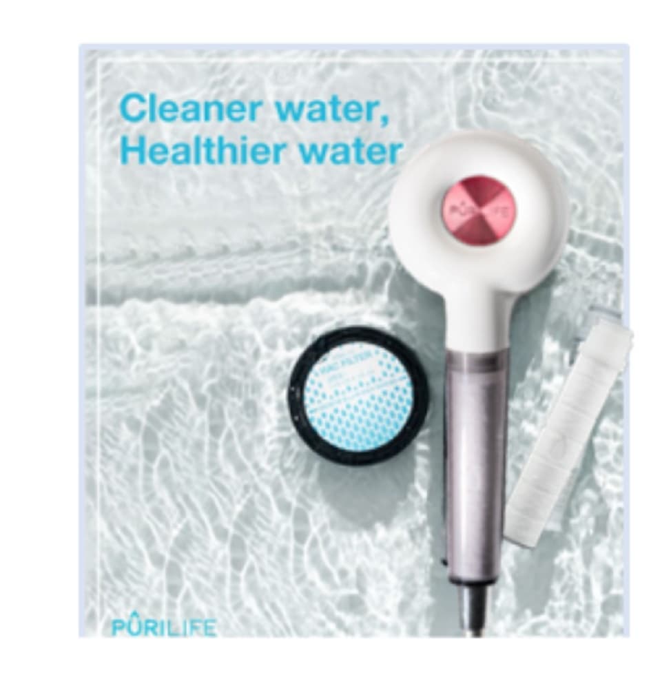 Purilife  water saving shower  head [ Pink/  Blue/ Green ]
