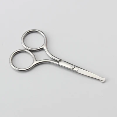 Small Scissors, Eyebrow Scissors, Nose Hair Scissors Round Tip Design, Will Not Hurt The Nasal Cavity. Professional Grooming Scissors for Hair, Eyelashes, Nose
