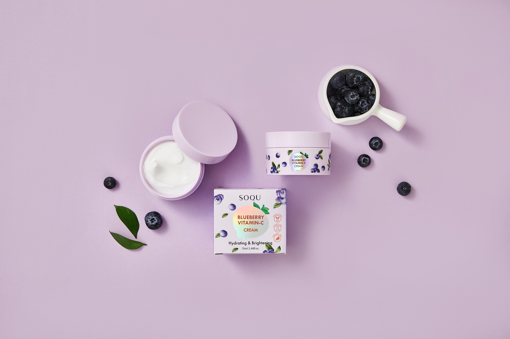 SOQU BLUEBERRY VITAMIN C Lines(Cream, Serum, Mask)