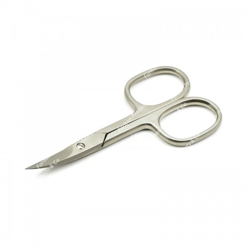 Stainless Steel Customized Manicure Pedicure Curved Cutting Scissors Beauty Makeup Scissors Custom Logo Nail Item