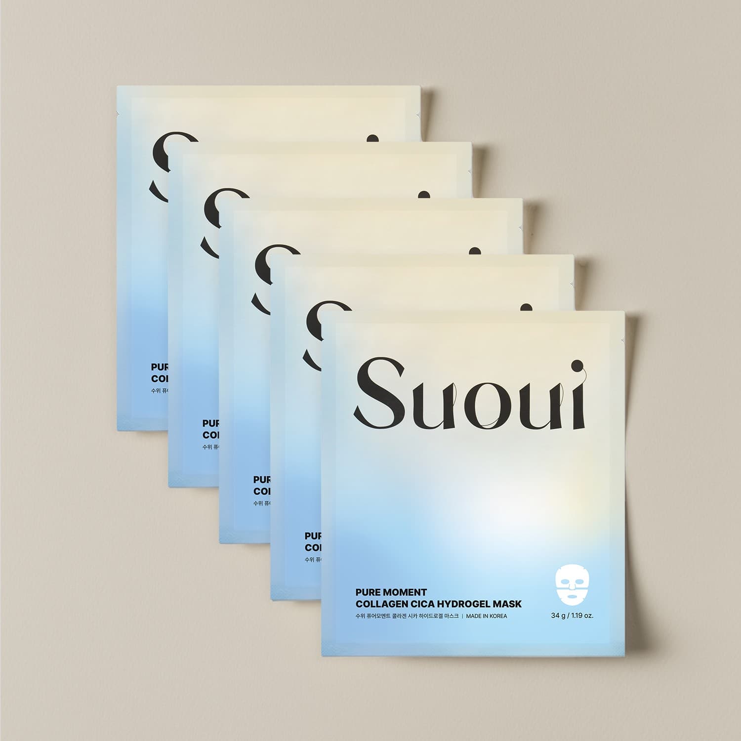 Suoui collagen cica hydrogel facial mask skin care