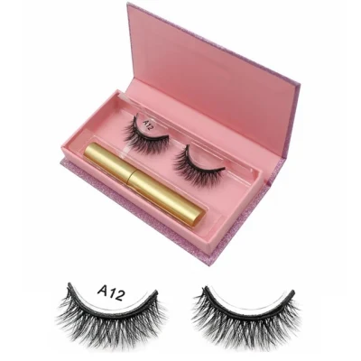 Top Selling Private Label False Eyelashes Magnetic Silk 3D Lashes Newest Natural Magnetic Eyelashes