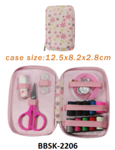 Travel outdoor adult sewing kit with manicure nail tools
