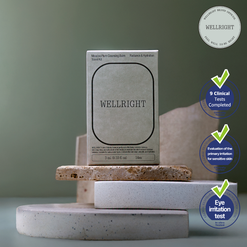 [WELLRIGHT] MeadowPlum Cleansing Balm Travel Kit 3ml *14ea (Cleansing Balm,makeup remover,Skin Care)