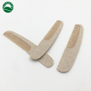 Wheat straw wholesale hotel distributes hair comb cheap and personalized disposable plastic hotel comb