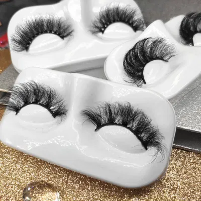 Wholesale Private Label Fluffy 25 mm Mink Fur Eyelash