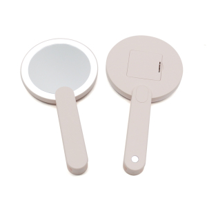 Wholesale Private Label Plastic Women Beauty Portable Custom Magnifying Dimmable Cosmetic Vanity Led Light Makeup Mirror
