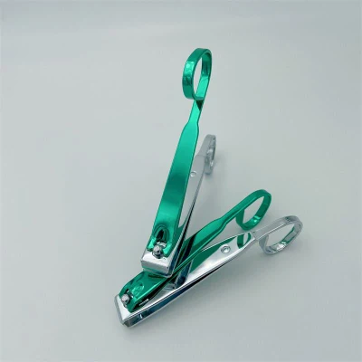 Wide Jaw Opening Thick Curved Edge Toenail Clippers with Electrophoresis Grip Handle