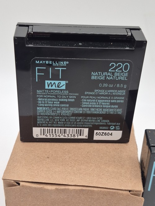 Maybelline Fit Me Matte Poreless Powder #220 Natural Beige Original