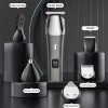 Manufacturer Customized LED Display 6 in 1 Hair Clipper Kit USB Charging Professional Men's Metal Electric Hair Clipper