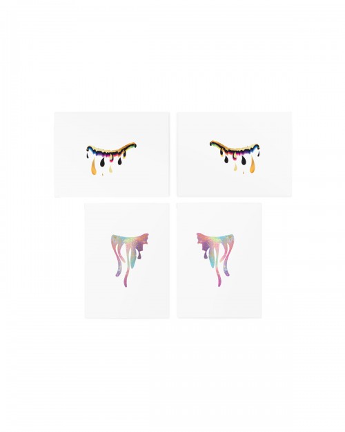 Gold Tears - Euphoria Set - TATTon.me temporary tattoos