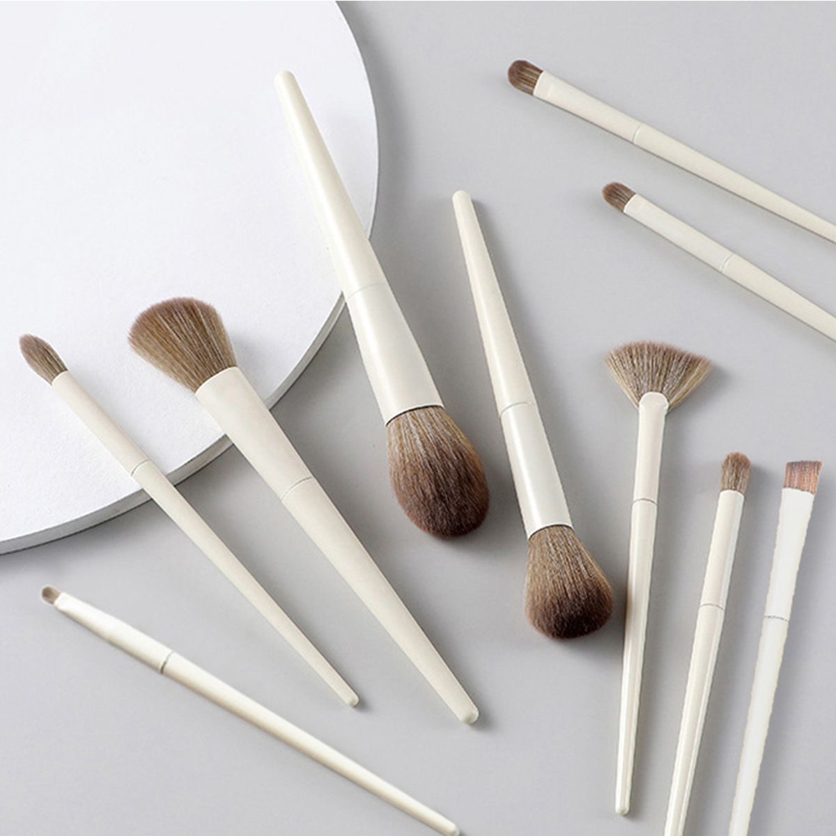 Professional Private Label Beige Makeup Brush Set