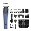 Manufacturer Customized LED Display 6 in 1 Hair Clipper Kit USB Charging Professional Men's Metal Electric Hair Clipper