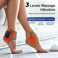 Heating and vibration massage device for Ankle