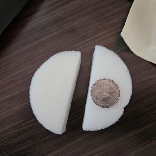 Half-Moon White Makeup Sponges For Sale