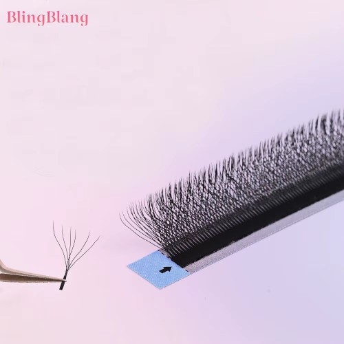 3DW 5DW 6DW 8DW Lash Easy Fan Eyelash Extension Wholesale Professional Dark Matte Black W Lash Natural Soft Cashmere 3DW Lash