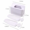 Safe Nail Powder Container Recycling Tray Two Tiers With Funnel Dip&Glitter Powder Nails Art Recovery Box Saver