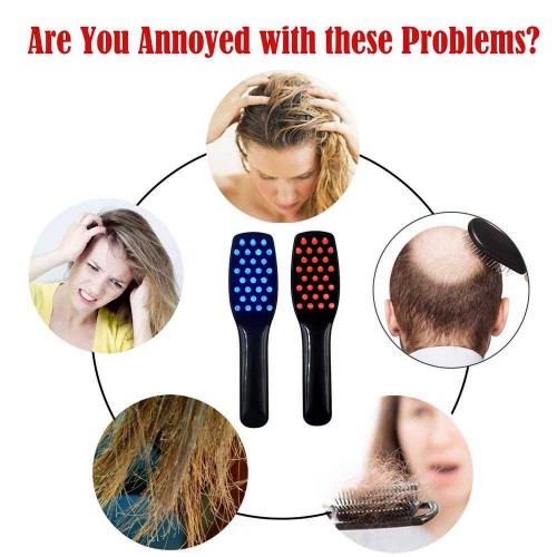 wholesale 3-IN-1 Phototherapy Scalp Massager Comb for Hair Growth, Anti Hair Loss Head Care Electric Massage Comb Brush