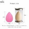 Wholesale customized private label latex free pink water drop soft face foundation makeup egg puff beaty beauty sponge blender