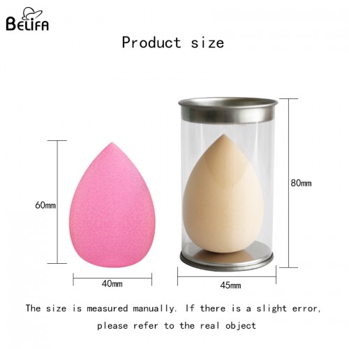 Wholesale customized private label latex free pink water drop soft face foundation makeup egg puff beaty beauty sponge blender