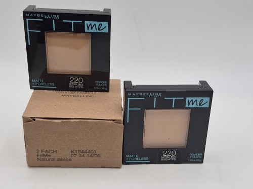 Maybelline Fit Me Matte Poreless Powder #220 Natural Beige Original