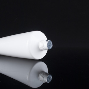 100ml lotion cream storage package white color screw cap soft cosmetic tube