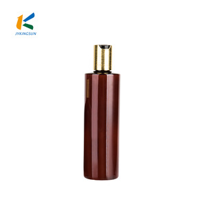 300ml best design empty black biodegradable hair plastic shampoo bottle with lotion pump