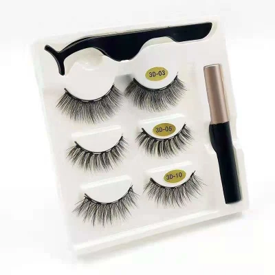 3D 5D 25mm Magnetic Mink Eyelash Extension Cosmetics Eyelashes with Packaging Box