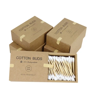 5 Boxes Personal Care Disposable Double Head Bamboo Cotton Buds