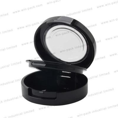 75*30mm 10g Round Shape Custom Matte Black Empty Makeup Compact Case for Skincare Cosmetic Packing Lipstick