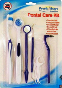 8pcs Dental Cleaning Kit Various Dental Care Products for Oral Hygiene