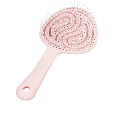 ABS Round Head Wet and Dry Curved Vent Paddle Detangle Hair Brush