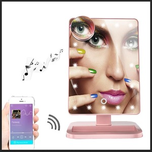 Antique Hollywood 20 LED Cosmetic Vanity Light Wireless Speaker Touch Screen Make Up Mirror