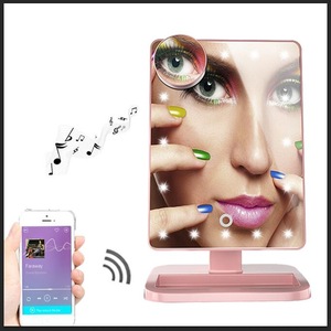 Antique Hollywood 20 LED Cosmetic Vanity Light Wireless Speaker Touch Screen Make Up Mirror