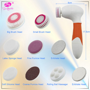 Bath natural fiber brush multi function exfoliating skin care tools sonic facial cleansing brush