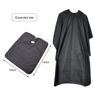 Black Hair Cutting Cloak Foldable Salon Barber Cape Wrap Hairdressing Capes Cover Cloth Haircut Protecter Shaver Clean Aprons