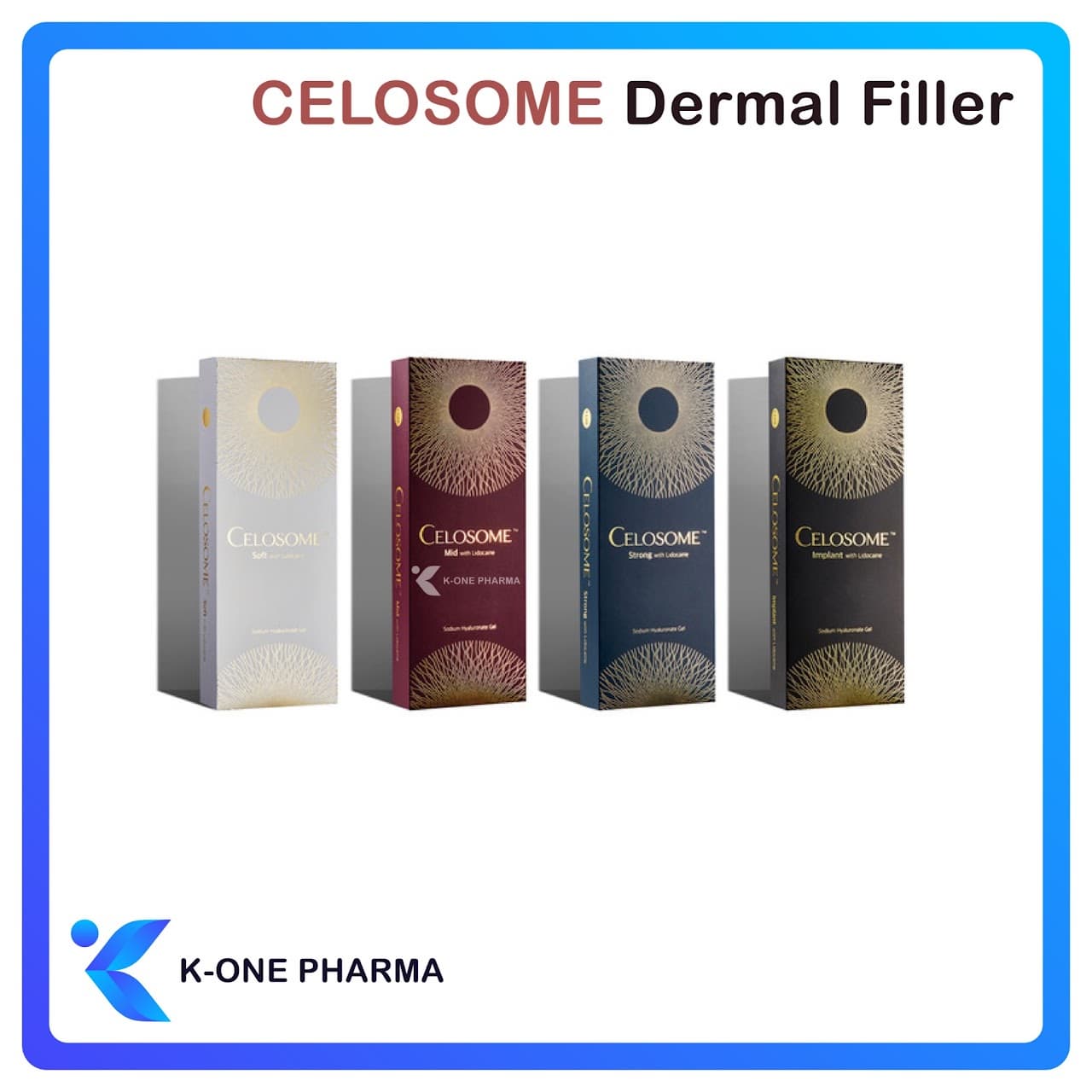 Celosome Dermal Filler Cross-linked Hyaluronic Acid, Cosmetic Products, Best Quality, Rejuvenation, 