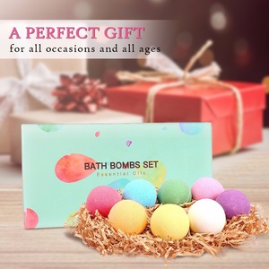 Custom Natural Bubble Bath Moisturizes Bath Bombs Gift Set Kit
